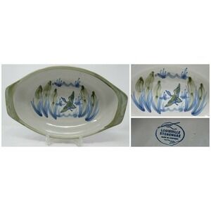 Vintage Louisville Stoneware Duck Mallard Oval Covered Casserole Baking Dish